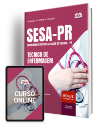 Capa Apostila SESA-PR 2026 - Promotor de Saúde Execução - Tecnico de Enfermagem