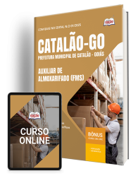 Capa Apostila SMS Catalão-GO 2026 - Auxiliar de Almoxarifado FMS