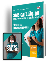 Capa Apostila SMS Catalão-GO 2026 - Técnico de Enfermagem FMS
