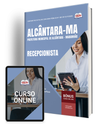 Capa Apostila Prefeitura de Alcântara-MA 2026 - Recepcionista
