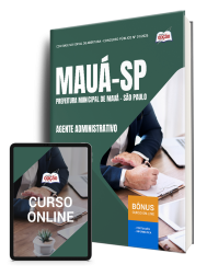 Capa Apostila Prefeitura de Mauá - SP 2026 - Agente Administrativo