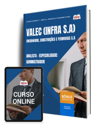 Capa Apostila VALEC 2026 - Analista - Administrador