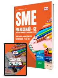 Capa Apostila Prefeitura de Maracanaú - CE 2026 - Professor da Educação Básica - Alfabetizador – 1° e 2° Ano