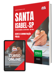 Capa Apostila Prefeitura de Santa Isabel - SP 2026 - Agente de Administração Pública