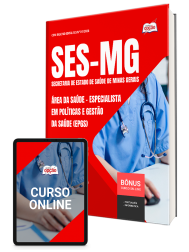 Capa Apostila SES-MG 2026 - Especialista em Políticas e Gestão da Saúde (EPGS) - Área da Saúde