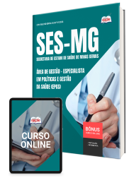 Capa Apostila SES-MG 2026 - Especialista em Políticas e Gestão da Saúde (EPGS) - Área de Gestão