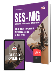 Capa Apostila SES-MG 2026 - Especialista em Políticas e Gestão da Saúde (EPGS) - Área do Direito