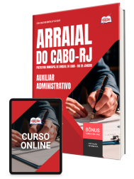 Capa Apostila Prefeitura de Arraial do Cabo - RJ 2026 - Auxiliar Administrativo