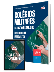 Capa Apostila Colégio Militar 2026 - Professor de Matemática