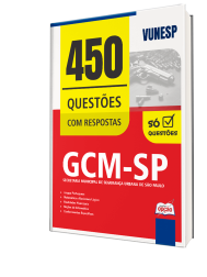 Capa Caderno de Questões GCM-SP - Guarda Civil Metropolitano - 3ª Classe - 450 Questões Gabaritadas