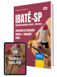 Capa Apostila Prefeitura de Ibaté - SP 2026 - Professor de Educação Basica II - Educação Física