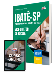 Capa Apostila Prefeitura de Ibaté - SP 2026 - Vice-Diretor de Escola
