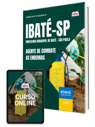 Capa Apostila Prefeitura de Ibaté - SP 2026 - Agente de Combate às Endemias