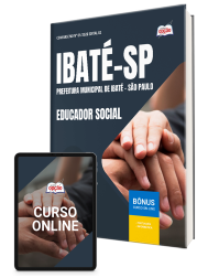 Capa Apostila Prefeitura de Ibaté - SP 2026 - Educador Social