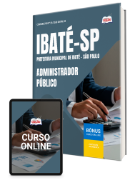 Capa Apostila Prefeitura de Ibaté - SP 2026 - Administrador Público
