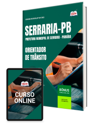 Capa Apostila Prefeitura de Serraria-PB 2026 - Orientador de Trânsito