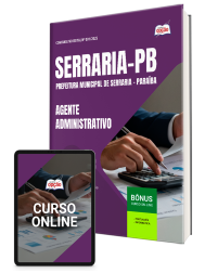 Capa Apostila Prefeitura de Serraria-PB 2026 - Agente Administrativo