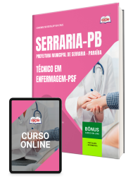 Capa Apostila Prefeitura de Serraria-PB 2026 - Técnico em Enfermagem - PSF