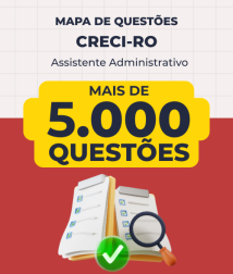 Capa Mapa de Questões Online - CRECI-RO - Assistente Administrativo - 5 Mil Questões