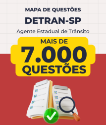 Capa Mapa de Questões Online - Detran-SP - Agente Estadual de Trânsito - 7 Mil Questões