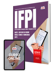 Capa Apostila IFPI 2026 - Professor do Ensino Básico, Técnico e Tecnológico (EBTT) - Inglês