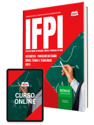 Capa Apostila IFPI 2026 - Professor do Ensino Básico, Técnico e Tecnológico (EBTT) - Matemática