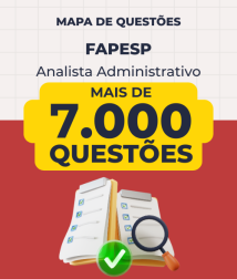 Capa Mapa de Questões Online - FAPESP - Analista Administrativo - 7 Mil Questões