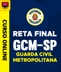 Capa Curso Reta Final Guarda Civil Metropolitano - SP