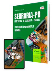 Capa Apostila Prefeitura de Serraria-PB 2026 - Professor Fundamental II - História