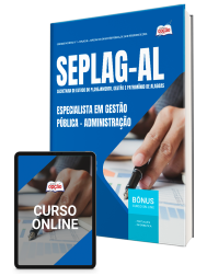 Capa Apostila SEPLAG-AL 2026 - Especialista em Gestão Pública - Especialidade: Administração