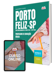 Capa Apostila Prefeitura de Porto Feliz - SP 2026 - Professor de Educação Básica I