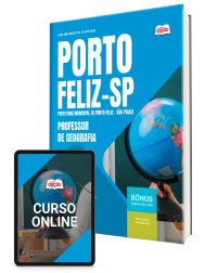 Capa Apostila Prefeitura de Porto Feliz - SP 2026 - Professor de Geografia