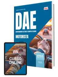 Capa Apostila DAE Bauru-SP 2026 - Motorista