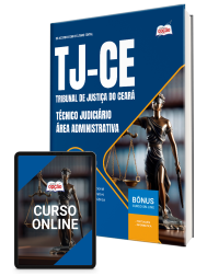 Capa Apostila TJ-CE  2026 - Técnico Judiciário - Área Administrativa