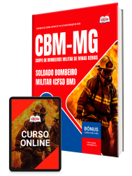 Capa Apostila CBM-MG 2026 - Soldado Bombeiro Militar (CFSd BM)