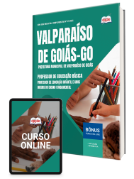 Capa Apostila Prefeitura de Valparaíso de Goiás-GO 2026 - Professor de Educação Básica - Professor de Educação Infantil e Anos Iniciais do Ensino Fundamental
