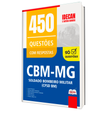 Capa Caderno de Questões CBM-MG - Soldado Bombeiro Militar - 450 Questões Gabaritadas