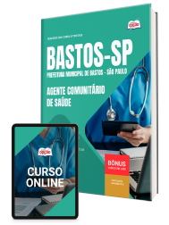 Capa Apostila Prefeitura de Bastos - SP 2026 - Agente Comunitário de Saúde