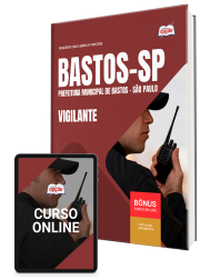 Capa Apostila Prefeitura de Bastos - SP 2026 - Vigilante