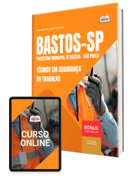 Capa Apostila Prefeitura de Bastos - SP 2026 - Técnico em Segurança do Trabalho