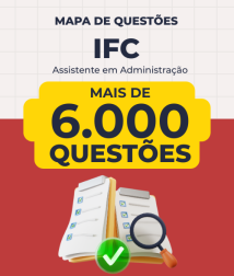 Capa Mapa de Questões - IFC - Assistente em Administração - 6 Mil Questões