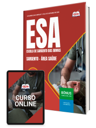 Capa Apostila ESA 2026 - Curso de Formação de Sargento - Área: Saúde
