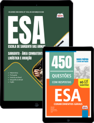 Capa Combo ESA 2026 - Curso de Formação de Sargento - Área: Combatente/Logística e Aviação