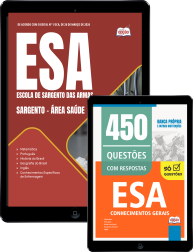 Capa Combo ESA 2026 - Curso de Formação de Sargento - Área: Saúde