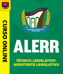 Capa Curso ALE-RR 2026 - Técnico Legislativo - Assistente Legislativo