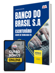 Capa Apostila Banco do Brasil  2026 - Escriturário - Agente de Tecnologia (TI)