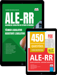 Capa Combo ALE-RR 2026 - Técnico Legislativo - Assistente Legislativo