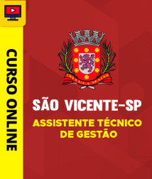 Capa Curso Prefeitura de São Vicente-SP 2026 - Assistente Técnico de Gestão