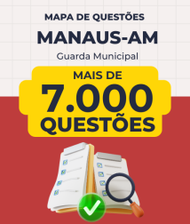 Capa Mapa de Questões Online - Pref. Manaus-AM - Técnico Municipal I - Guarda Municipal - 7 Mil Questões