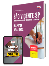 Capa Apostila Prefeitura de São Vicente - SP 2026 - Inspetor de Alunos